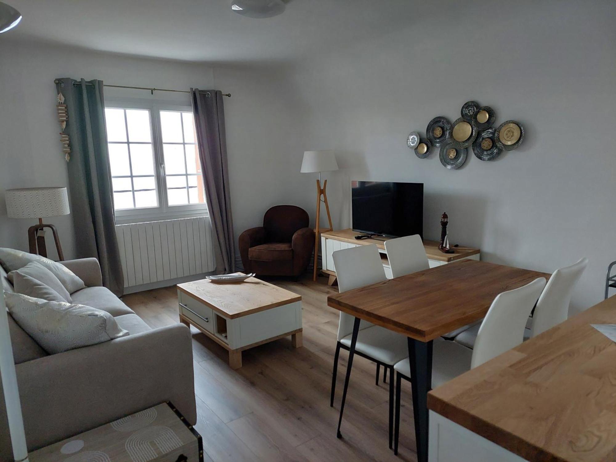 Au Gre Des Marees 2 Appartement Face A La Mer 2Eme Etage Ault Luaran gambar